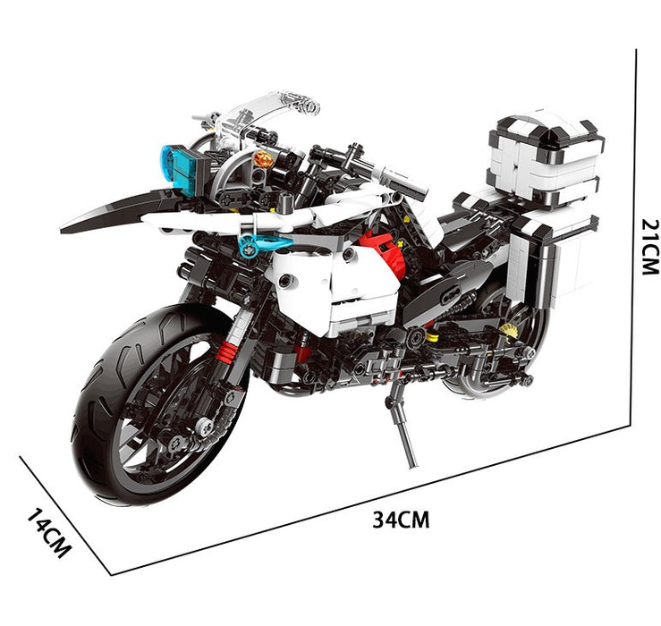 [XB-03019] White Motorbike