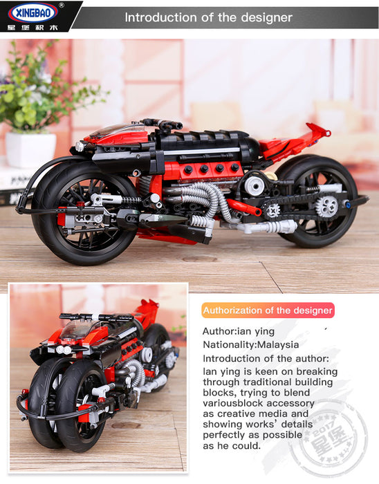 [XB-03021] Red Motorbike