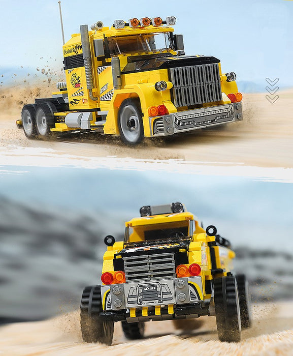 [E-42108] Yellow Monster Trucks (3 in 1)