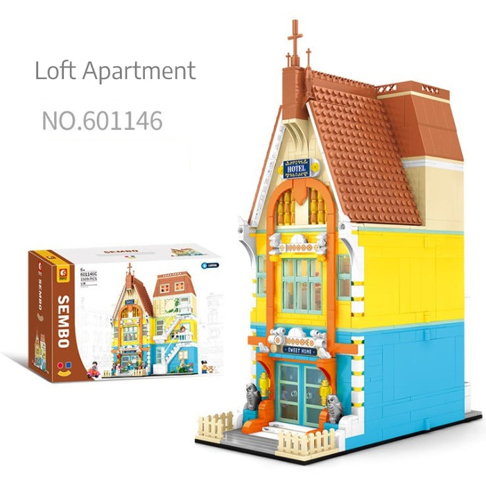 [S-601146C] Nordic Street View-European Loft Apartment