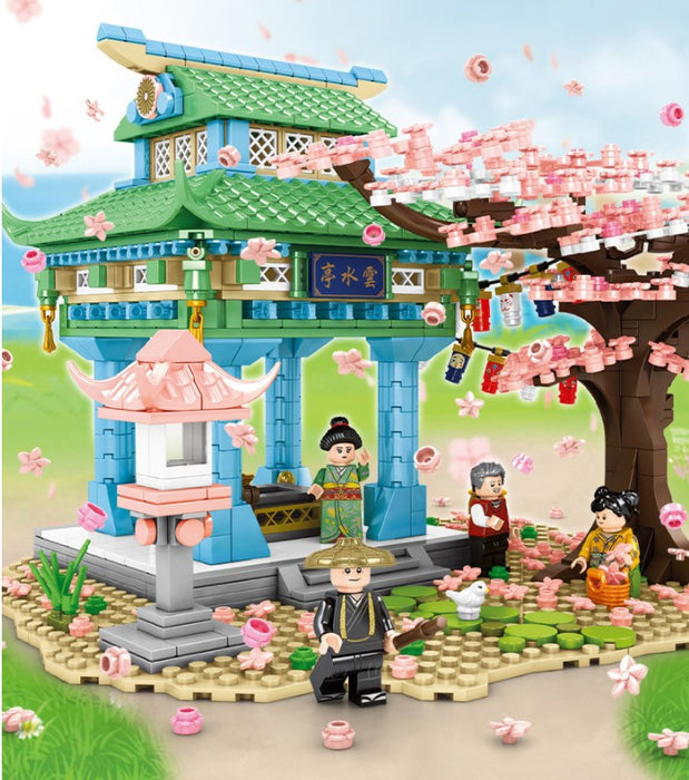 [S-601149] Japanese Street View: Sakura Pavilion