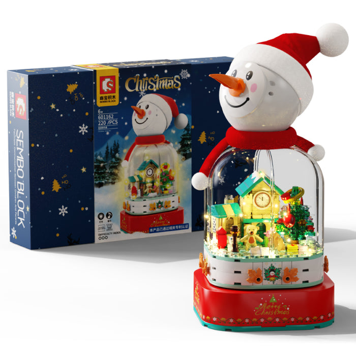 [S-601162] Christmas Snowman Music Box (Incl. Lights)