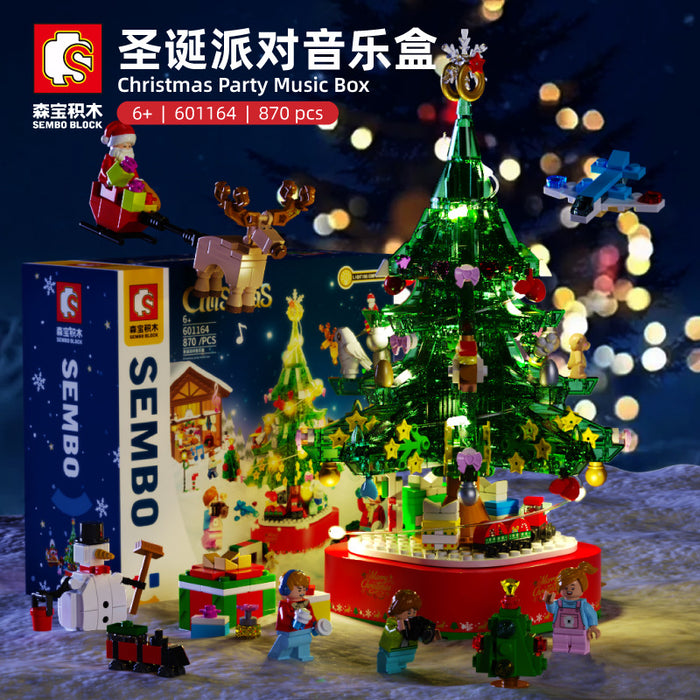 [S-601164] Christmas Party Music Box (Incl. Lights)