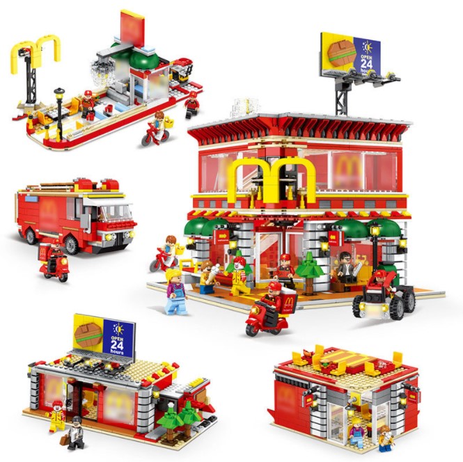 [SD6901] McDonald's Flagship Store Street View (4-in-1) - Including LED lights