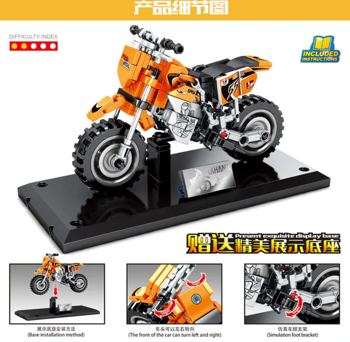 [S-701106] Orange Dirt-bike