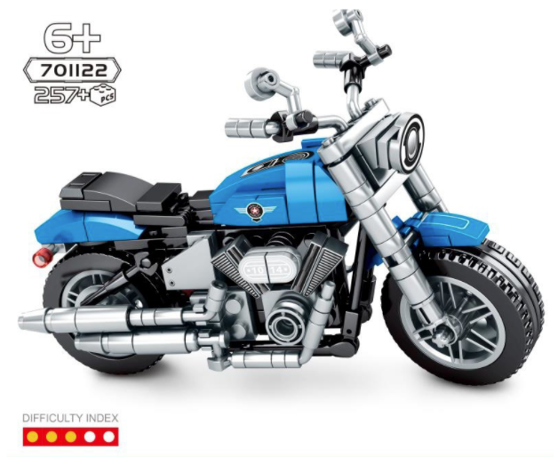 [S-701122] Blue Motorbike