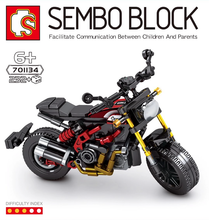[S-701134] Senrui Yellow Pipes Motorcycle