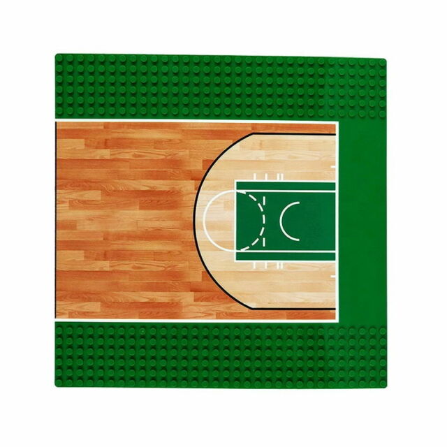 [WA-8817] Baseplate (Green): Basketball Field [32x32]